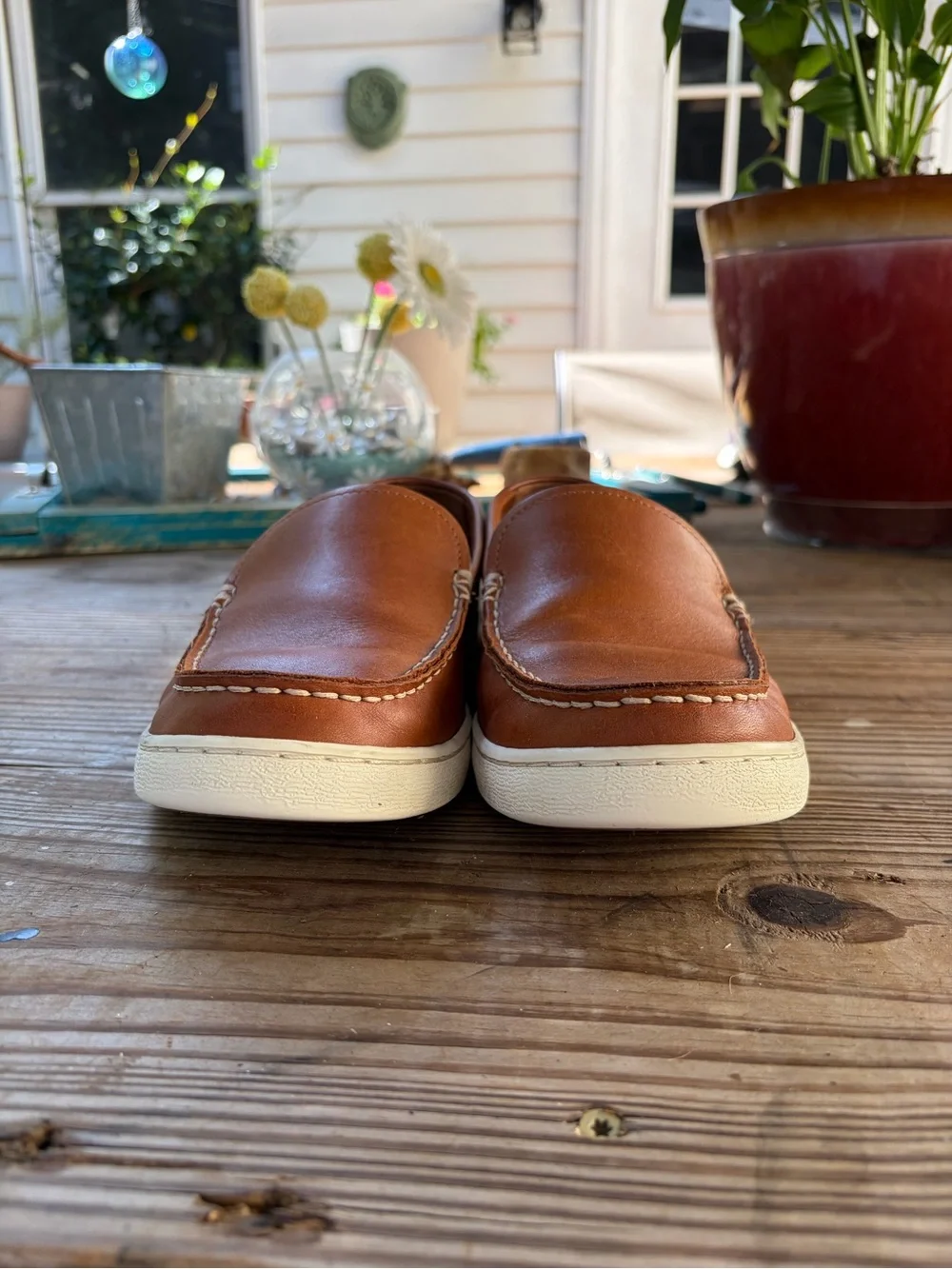 Cole Haan Grand.ØS Men’s 8M Brown Leather Slip-On Loafers Casual Shoes C30965